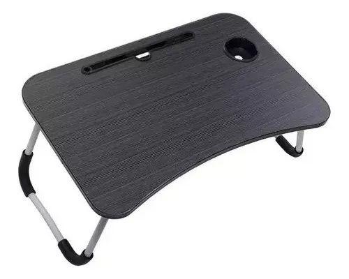 Imagem de Mesa Portátil Dobrável P/ Notebook Cama Home Office Refeição-Black