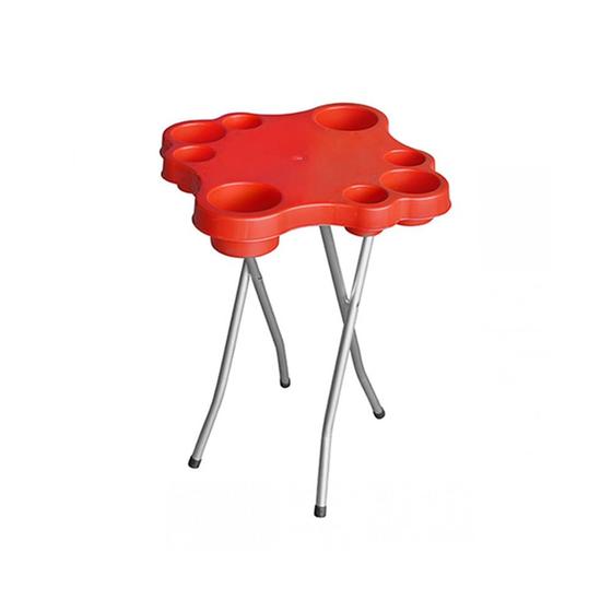 Imagem de Mesa Prática de Alumínio Utilar Vermelha - Utilaço