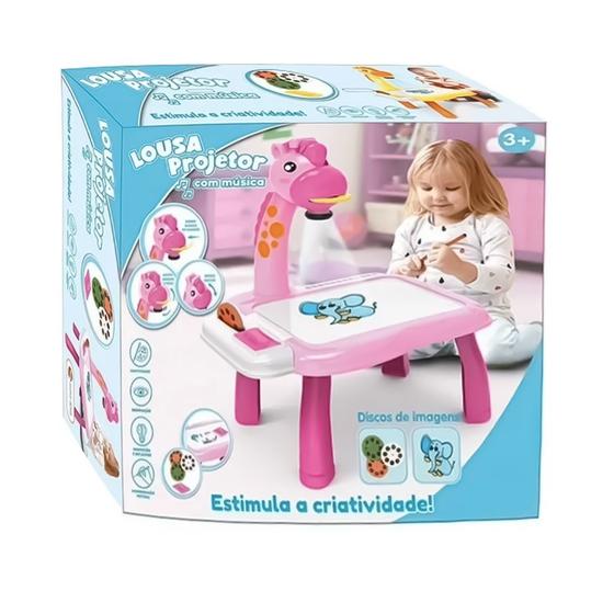 Imagem de Mesa Projetor Com Música Rosa 000876