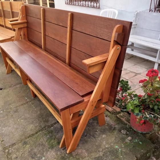 Mesa que vira banco ou Banco que vira mesa MADAJE MÓVEIS Banco para Sala de Jantar Mesa que vira banco ou Banco que vira mesa MADAJE MÓVEIS Banco para Sala de Jantar