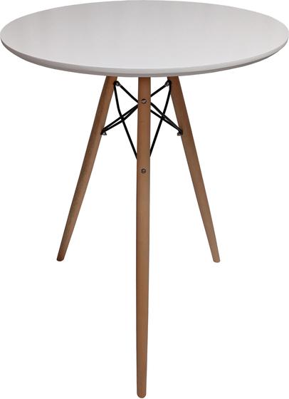 Imagem de Mesa Redonda 52cm Jantar Eiffel Tripé Mesinha Bar Barzinho pé bistro 95cm 