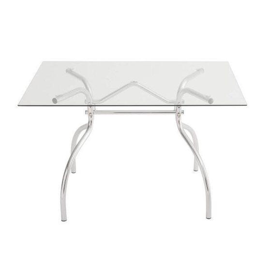 Imagem de Mesa Retangular com Tampo de Vidro 4025