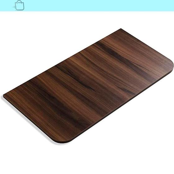 Imagem de Mesa Retrátil De Parede Dobrável Reforçada 80X41Cm Castanho