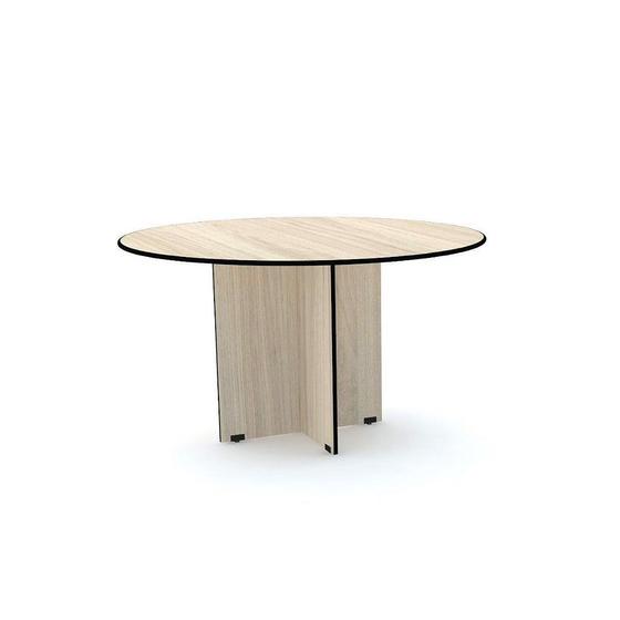 Imagem de Mesa Reunião Redonda Maxxi Pandin 1,10 M Casablanca e Preto