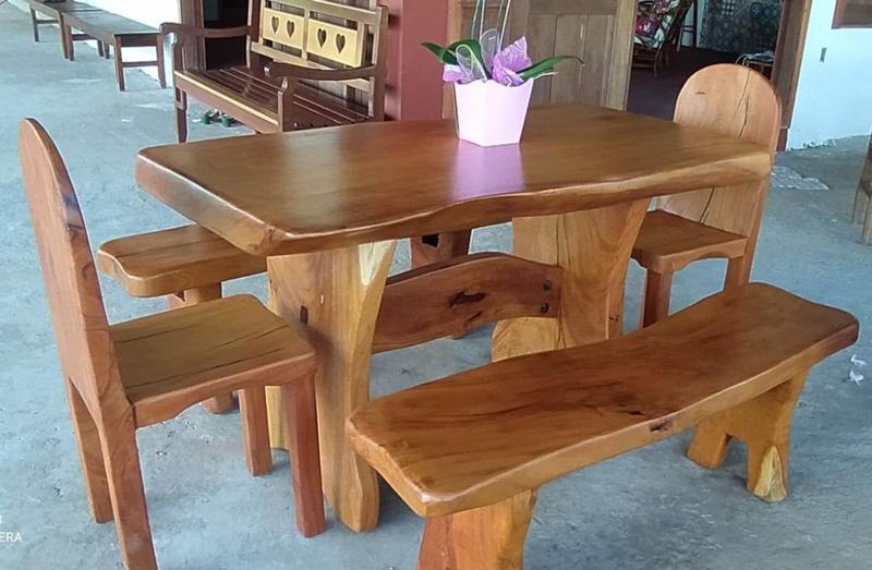 Mesa Rustica de Madeira Jaqueira Menor preço em Mesa Rustica de Madeira Jaqueira