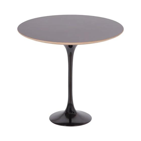 Imagem de Mesa Saarinen Lateral Fórmica Preta 42cm - Base Preta