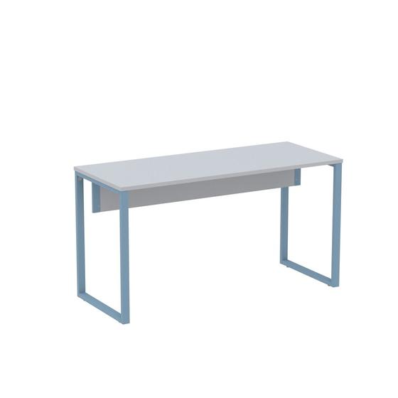 Imagem de Mesa Secretária Tubular P25 Pandin 1,20 M Cinza e Azul Dali