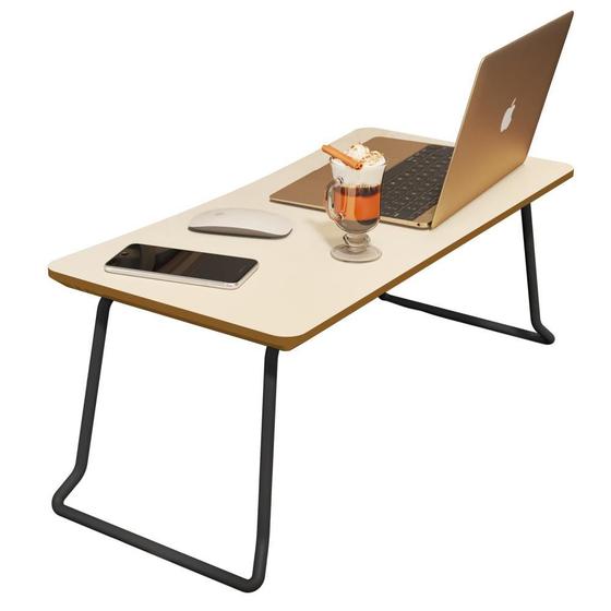 Mesa Suporte Bandeja Para Café e Notebook Com Pés De Ferro Dobravél Off White Freijo Menor preço em Mesa Suporte Bandeja Para Café e Notebook Com Pés De Ferro Dobravél Off White Freijo