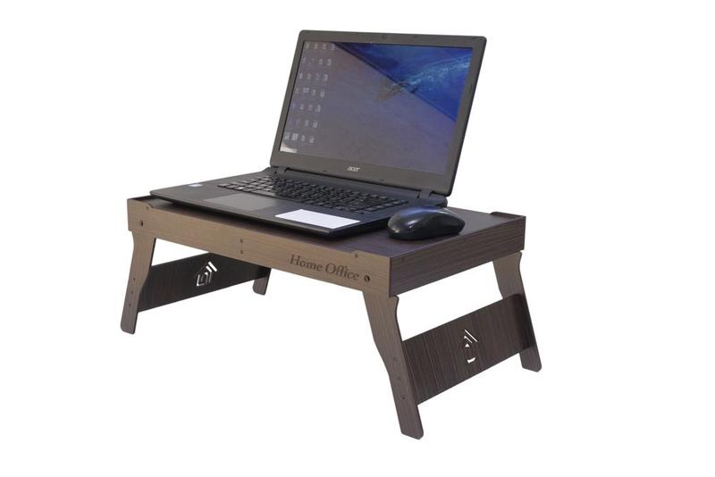 Imagem de Mesa Suporte para Notebook articulado para Sofá e Cama - Cor tabaco