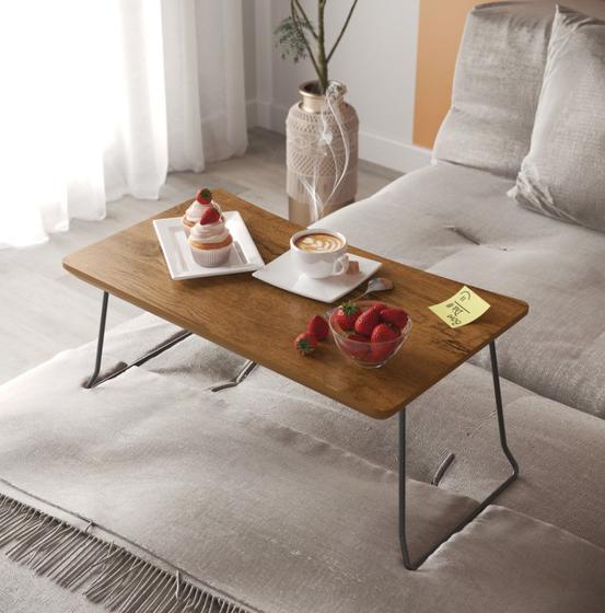 Mesa / Suporte para Notebook Dobrável com Pés de Ferro - Freijó é boa?
