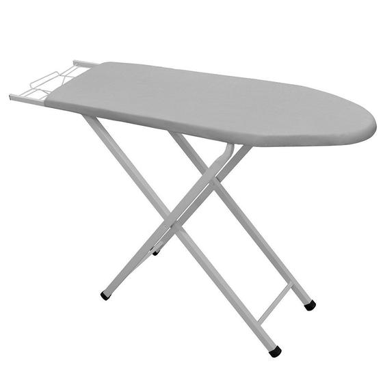 Mesa/Tábua Passar Roupa Suprema 3 Níveis de Altura 35cm Largura c/ Suporte p/ Ferro - Açomix Menor preço em Mesa/Tábua Passar Roupa Suprema 3 Níveis de Altura 35cm Largura c/ Suporte p/ Ferro - Açomix