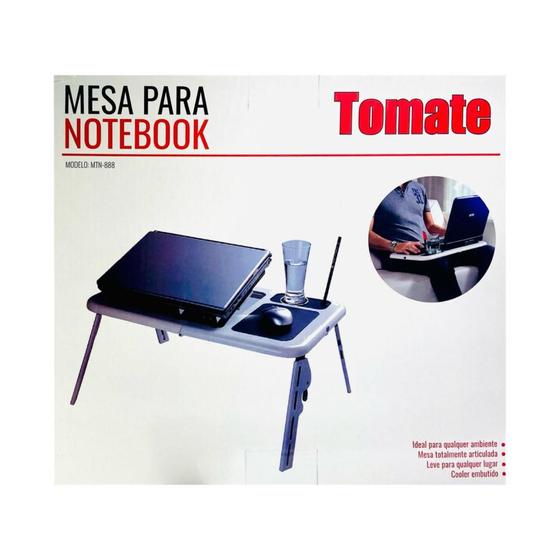 Imagem de Mesa Tomate Articulável Para Notebook Com Cooler Embutido