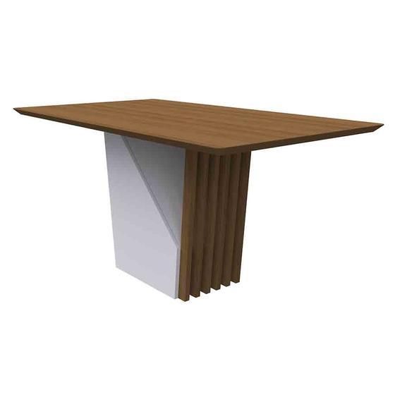 Imagem de Mesa Veneza 160x90cm Tampo Madeirado - Imbuia