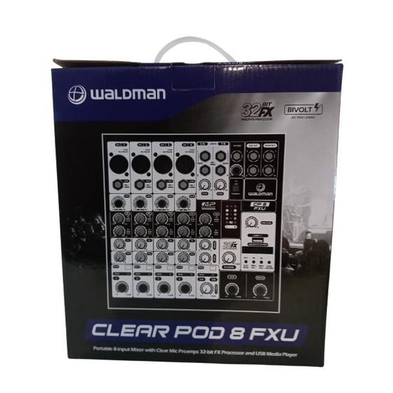 Imagem de Mesa waldman 08 canais usb cp - 8fxu