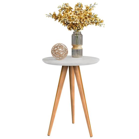 Imagem de Mesinha Classic para sala de estar ou de jantar para apoio com pés retrô - Várias Cores