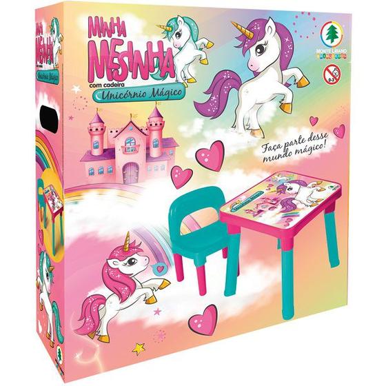 Imagem de Mesinha Infantil com Cadeirinha Unicornio Monte Libano