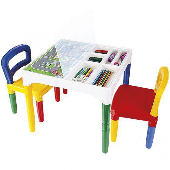 Imagem de Mesinha Mesa Didática Infantil Com Cadeiras - Poliplac