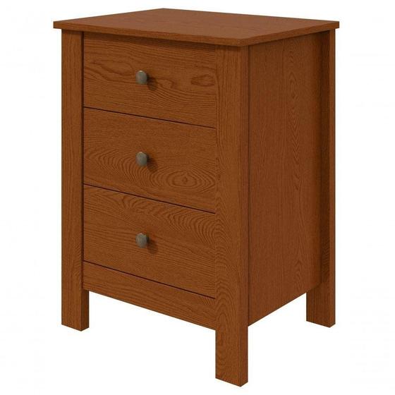 Imagem de Mesinha Para Cabeceira De Cama Com 3 Gavetas Mesinha Magiore Cor Fascínio
