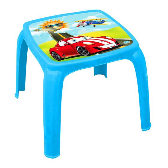 Imagem de Mesinha Plastica Infantil P/ Criança Decorada Carros Menino