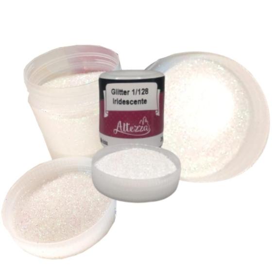 Imagem de Metal Flake Glitter Flocado Encapsulado Unhas Hexagonal Iridescente 28 Gramas - Altezza