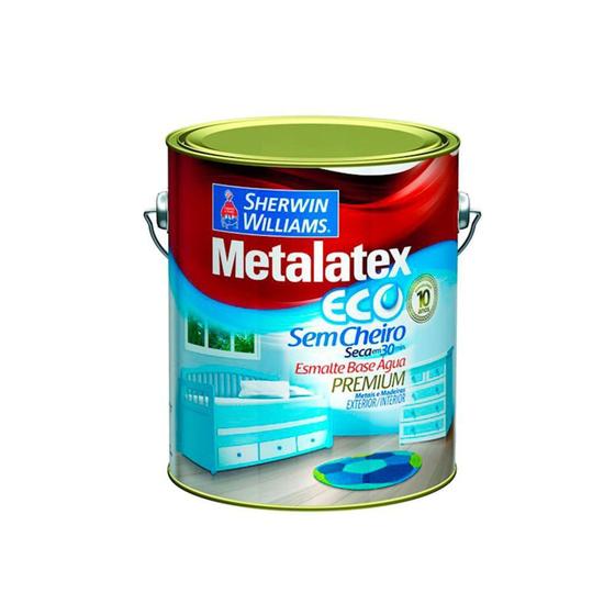 Metalatex Eco Esmalte Base D'Água 3,6 Litros Brilhante - Escolha A Cor ...