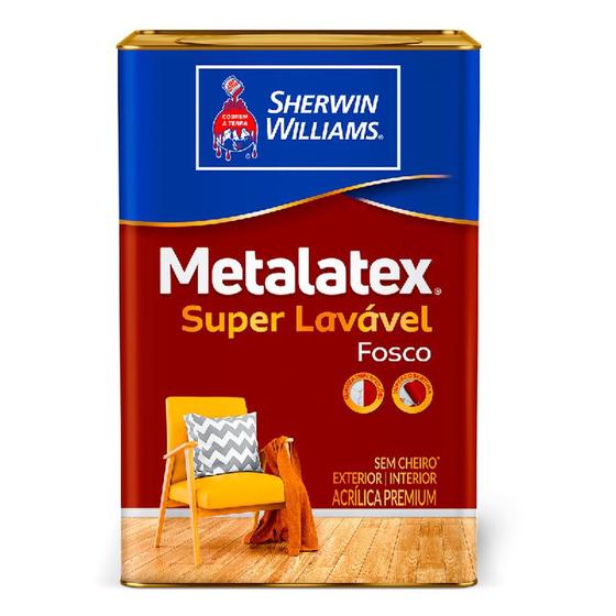 Imagem de Metalatex fosco superlavavel branco 18l