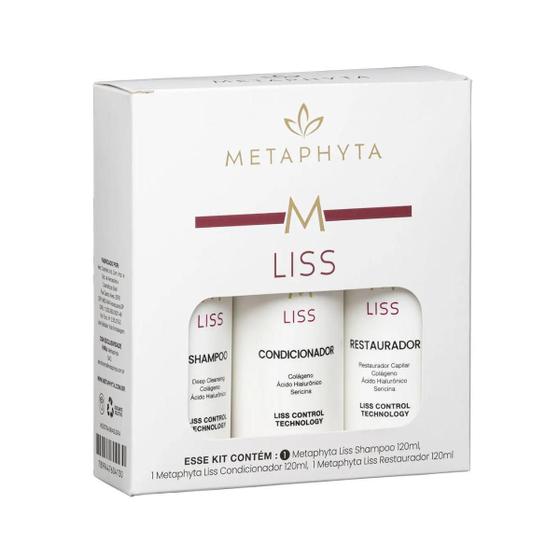 Imagem de Metaphyta Kit Liss Sh 120Ml + Restaurador 120Ml + Cond 120Ml