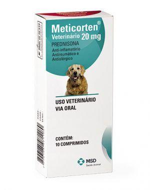 Imagem de Meticorten Prednisona Anti Inflamatório Cães Cachorro 20mg