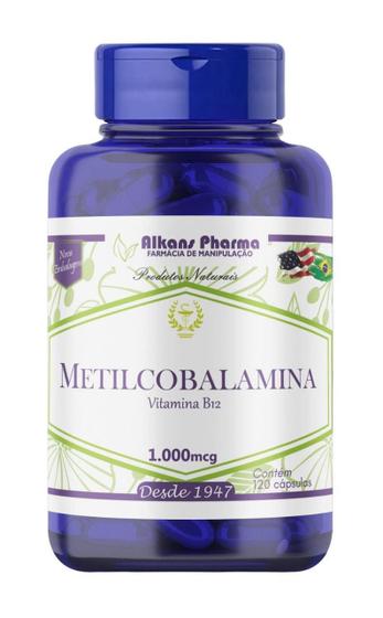 Imagem de Metilcobalamina Vitamina B12 1000 Mcg 120 Cápsulas