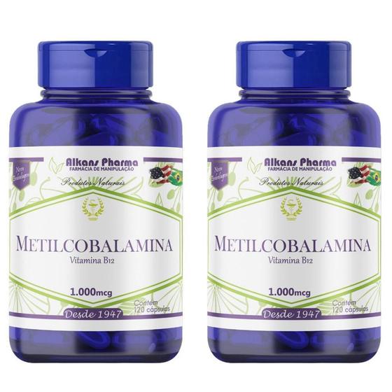 Imagem de Metilcobalamina Vitamina B12 1000Mcg 120 Capsulas