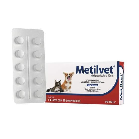 Imagem de Metilvet 10Mg 10 Comprimidos