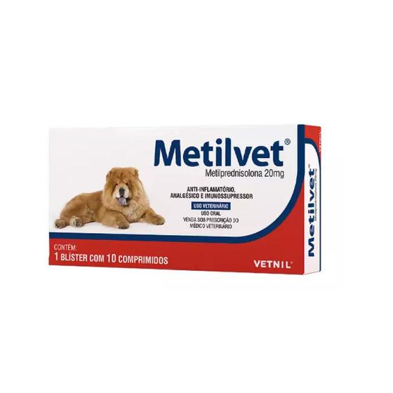 Imagem de Metilvet 20mg 10 comprimidos