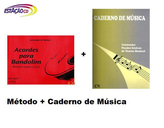 Imagem de Método Acordes p/ Bandolim +  Caderno de Música