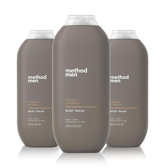 Imagem de Método de Lavagem Corporal Masculino Cedar + Cypress - 540ml (Kit com 3)