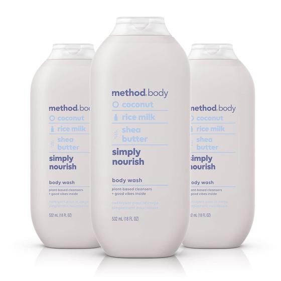 Imagem de Método de lavagem corporal Simply Nourish 532 ml (pacote com 3)