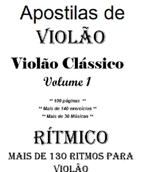 Imagem de Métodos de ViolãoViolão Clássico Vol 1 + Manual de Ritmos