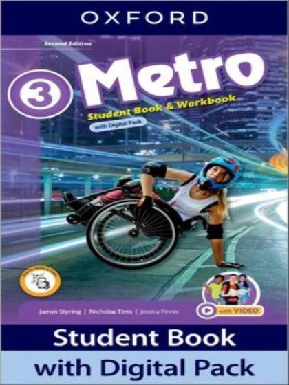 Imagem de Metro 3 - student's book and workbook with digital - second edition