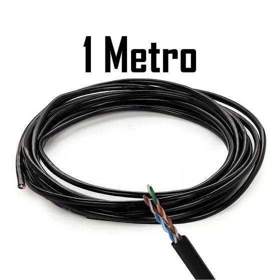 Imagem de Metro de Cabo de Rede Furukawa Soho Plus CAT5- 24AWGX4P ROHS 100% Cobre Preto