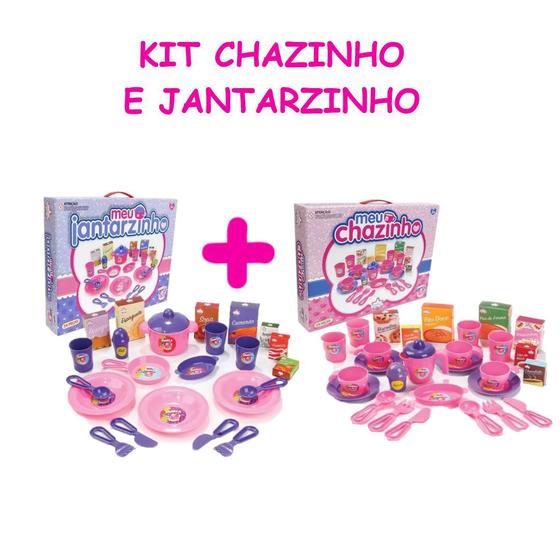 Imagem de Meu Jantarzinho Comidinha com Kit Chá Com Talheres