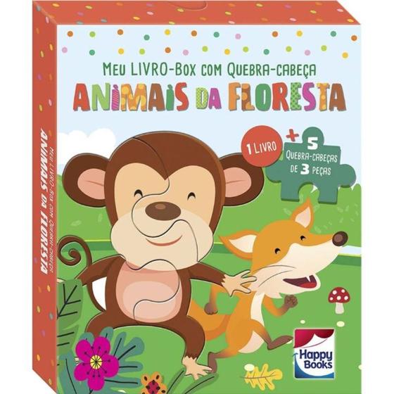 Imagem de Meu Livro-Box Com Quebra-Cabeça: Animais Da Floresta - HAPPY BOOKS
