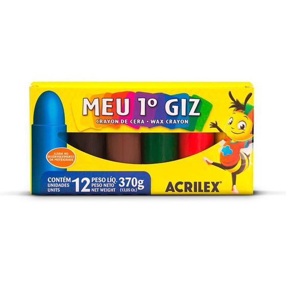Imagem de Meu Primeiro Giz - 12 Cores - Acrilex