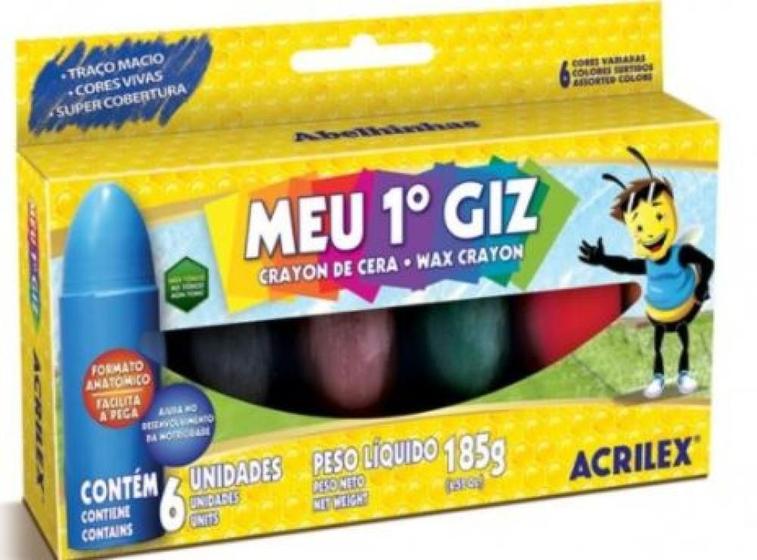 Imagem de Meu primeiro giz sem cor    acrilex   95060000