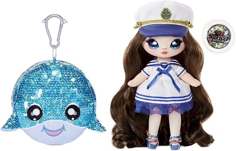 Imagem de MGA Entertainment Na! Não, não! Não, não! Boneca de moda surpresa 2 em 1 e brilhante bolsa de lantejoulas Sparkle Series  Sailor Blu, 7,5" Sailor Doll