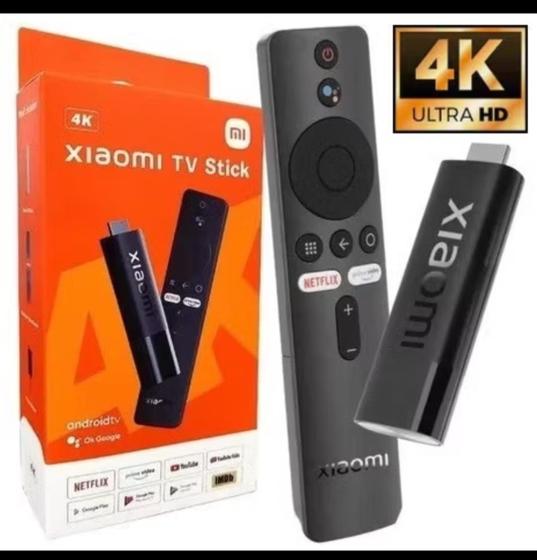 Mi TV Stick Xiaomi 4k Ultra HD com Controle por Voz Google Assistant e Chromecast Integrado Imagem de Mi TV Stick Xiaomi 4k Ultra HD com Controle por Voz Google Assistant e Chromecast Integrado