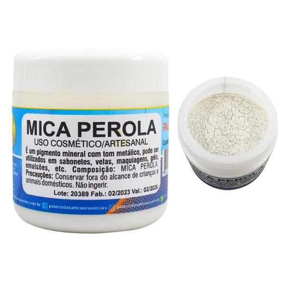 Imagem de Mica Pérola (Uso cosmético/ artesanal)  40 g