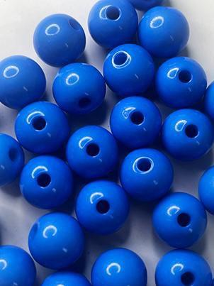 Imagem de Miçanga Bola Azul Royal 6mm/ aprox.450peças - 50g