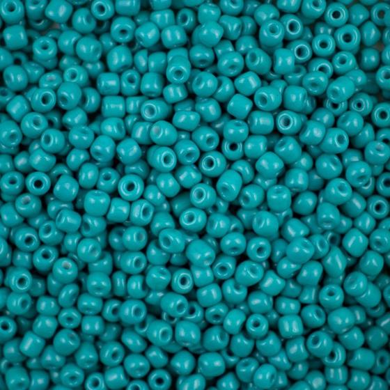 Imagem de Miçanga Vidro Azul Turquesa 3,6mm 100g p/ Guia Umbanda