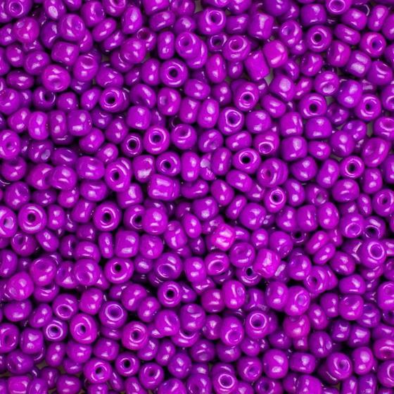 Imagem de Miçanga Vidro Roxo 3,6Mm 100G Para Guia Umbanda Candomblé