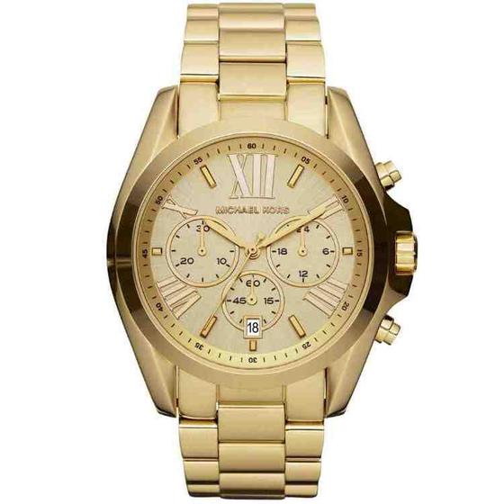 Imagem de Michael kors feminino cronógrafo dourado mk5605/4dn