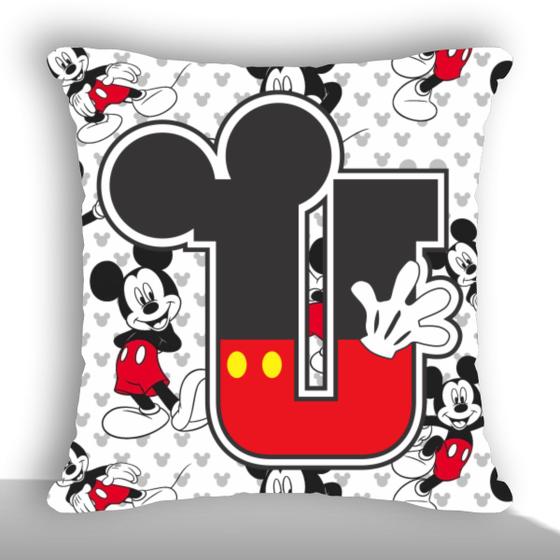 Imagem de Mickey mouse disney alfabeto e numeros capa de almofada 42cm